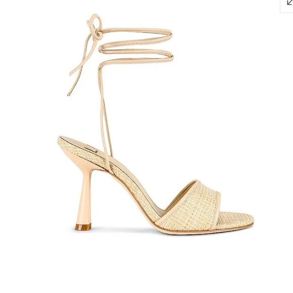 LPA Amara Lace Up Heel in Tan - Picture 2 of 7